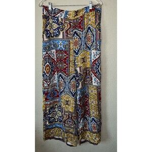 HAUTE HIPPIE Psychedelic Pucci Bright Retro Pants Wide Leg Size Extra Large